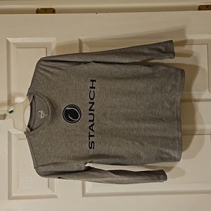 Staunch Long Sleeve Gray Fishing shirt Size Mens Small or Women's Medium